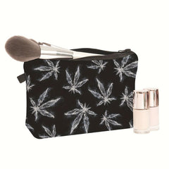 Leaf Print Cosmetics Bag Storage Travel Toiletry Bag