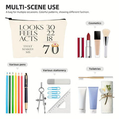 Cosmetic Bags 70th Birthday Makeup Bag Toiletry Bag Travel Skin Care Storage