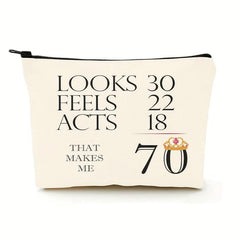 Cosmetic Bags 70th Birthday Makeup Bag Toiletry Bag Travel Skin Care Storage