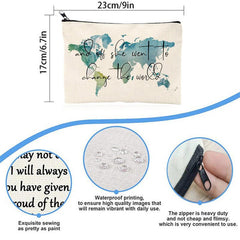 Change The World Graduation Gift Makeup Bag