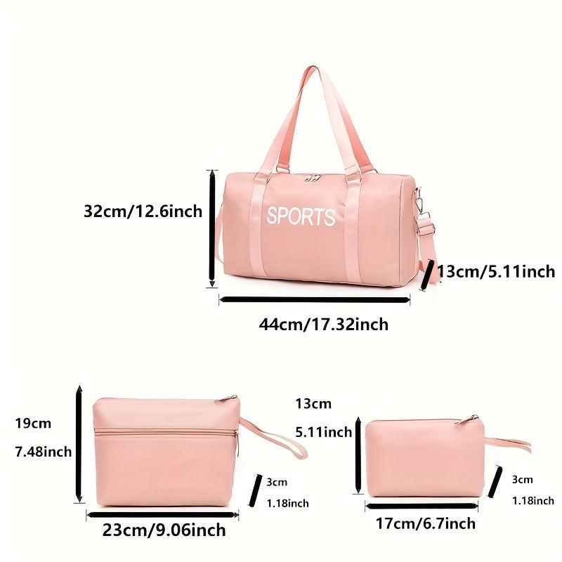 Large Capacity Travel Duffle Bag Sports Gym Storage Carry On Weekender Bag