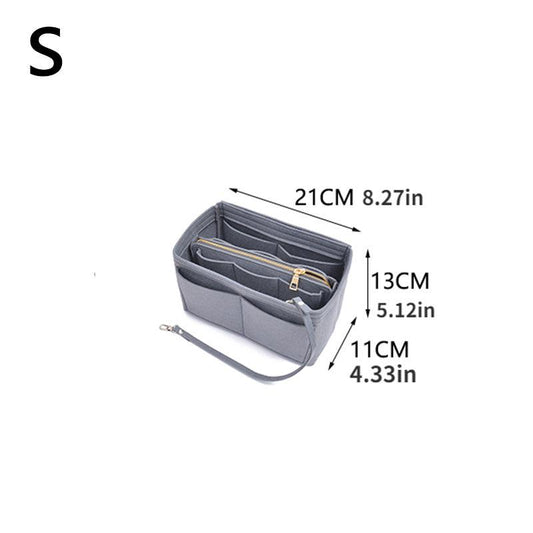Felt Insert Bag Lightweight Portable Travel Bag for Shoulder Bag