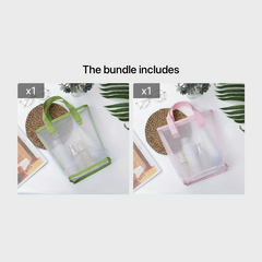 Mesh Cosmetic Bag Transparent Tote Bag Convenient Storage