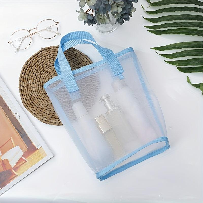 Mesh Cosmetic Bag Transparent Tote Bag Convenient Storage