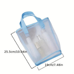 Mesh Cosmetic Bag Transparent Tote Bag Convenient Storage