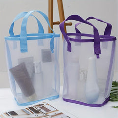 Mesh Cosmetic Bag Transparent Tote Bag Convenient Storage