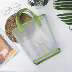 Mesh Cosmetic Bag Transparent Tote Bag Convenient Storage