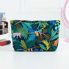 Forest Animal Print Toiletry Bag Handbag Travel Storage Bag