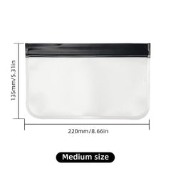 M L Frosted Portable Cosmetic Bag Waterproof Travel Toiletry Bag