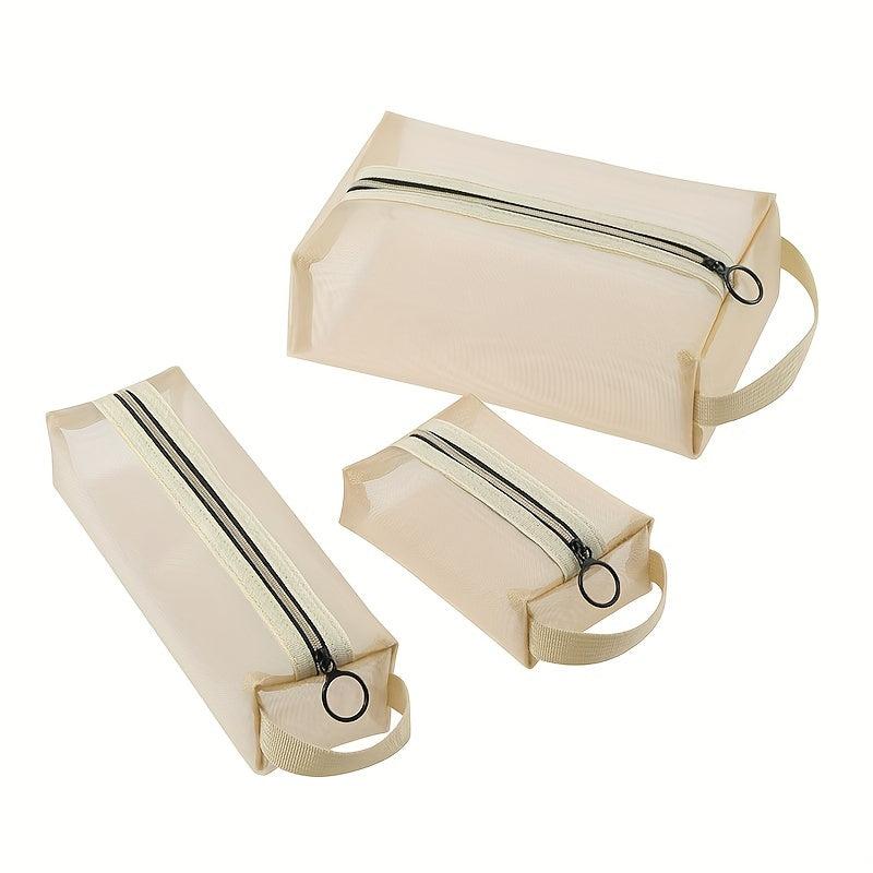 Mesh Cosmetics Bag Portable Travel Storage Toiletry Bag