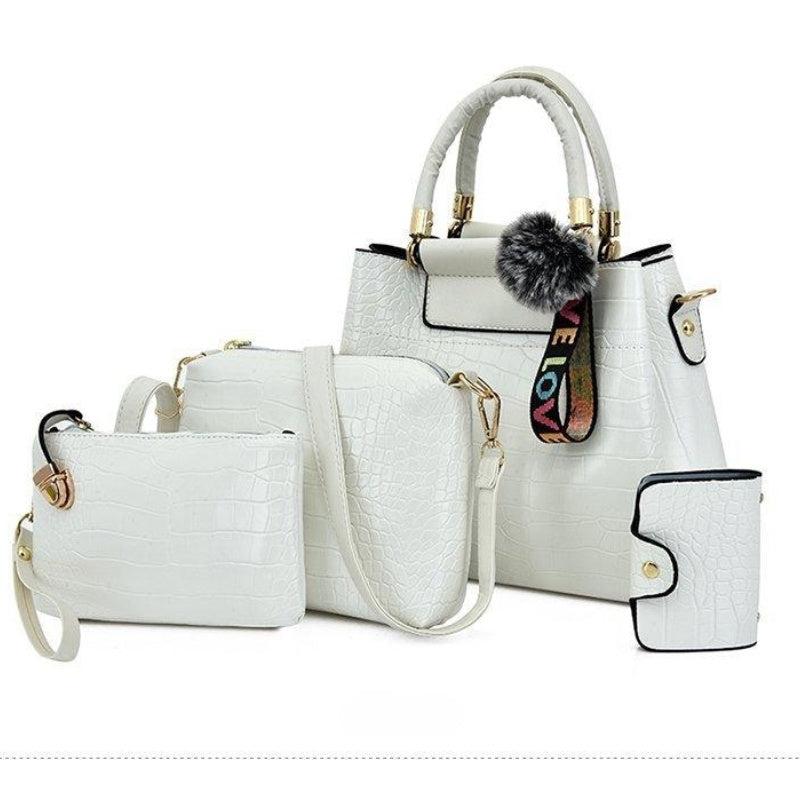 4 Pcs Classic Bag Sets with Crossbody Bag & Clutch Wallet
