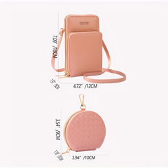 Women's Zipper Shoulder Bag with Coin Purse