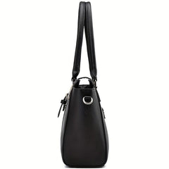 3 Pcs Solid Bag Sets Tote Satchel Clutch For Work