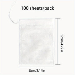 100pcs Disposable Tea Bags Spice Filter Bags