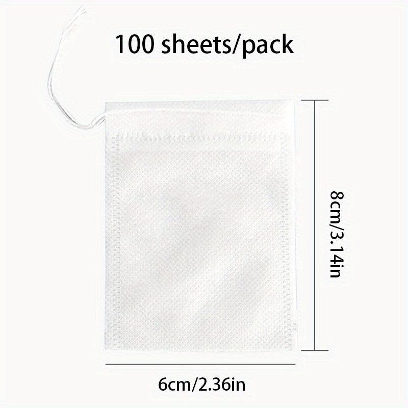 100pcs Disposable Tea Bags Spice Filter Bags