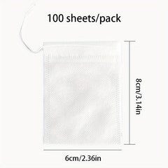 100pcs Disposable Tea Bags Spice Filter Bags