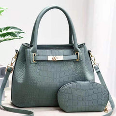 Double Handle Handbag Set Crossbody Bag With Coin Purse