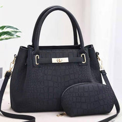Double Handle Handbag Set Crossbody Bag With Coin Purse