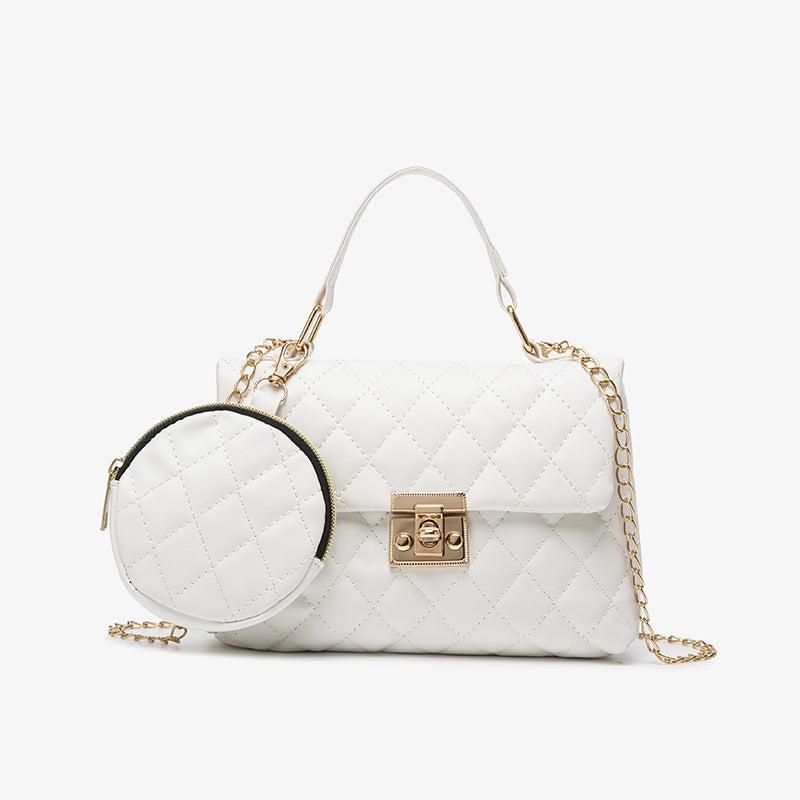 Quilted Crossbody Bag Shoulder Satchel Women's Handbag & Purse
