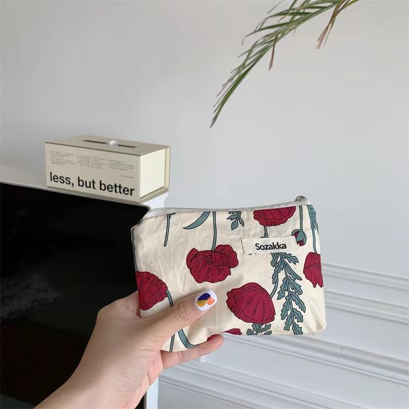Floral Pattern HandBag Women's Bag Coin Purse Wallet Card Holder