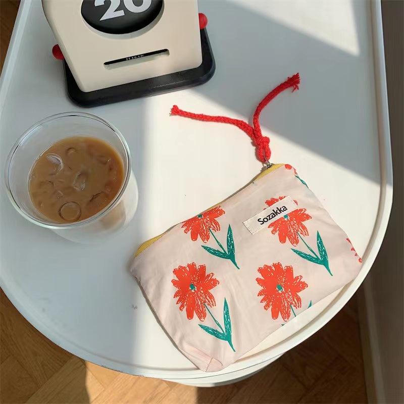 Floral Pattern HandBag Women's Bag Coin Purse Wallet Card Holder