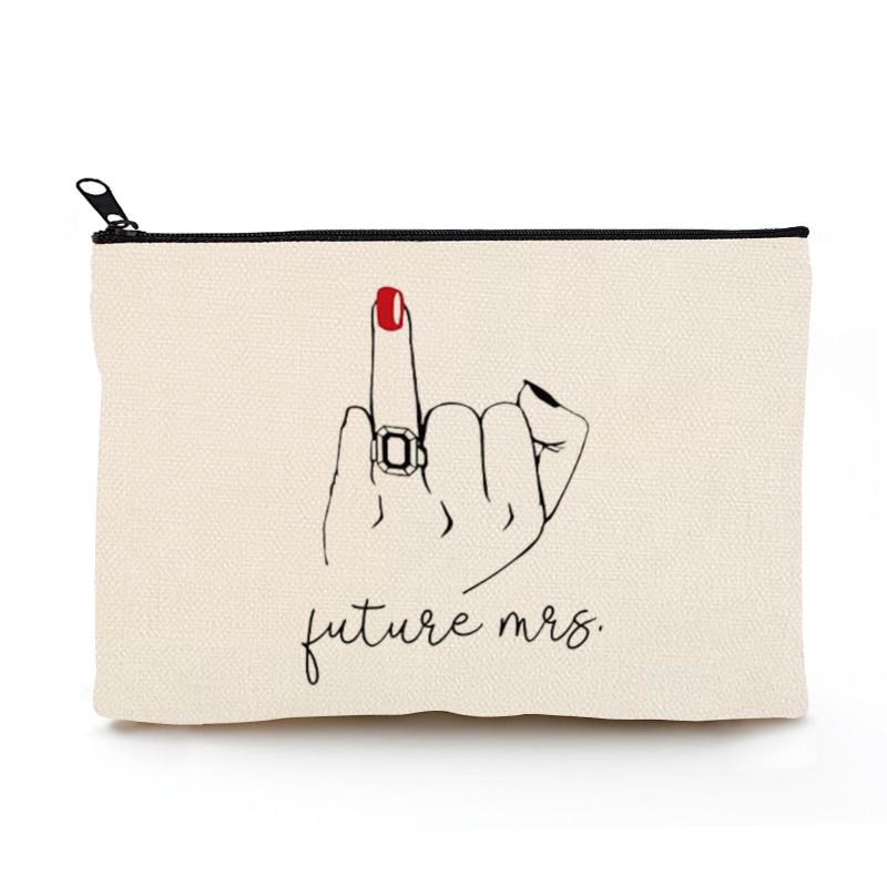 Finger Pattern Makeup Bag Waterproof Toiletry Bag