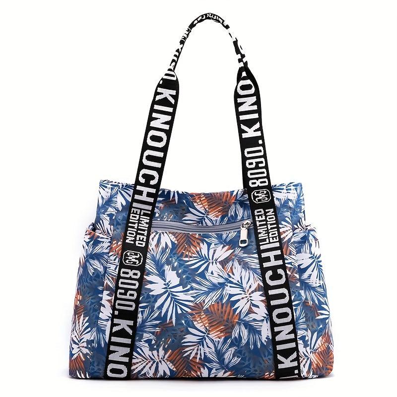Floral Print Tote Bag Large Capacity Shoulder Bag Women's Stylish