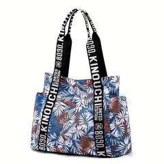 Floral Print Tote Bag Large Capacity Shoulder Bag Women's Stylish