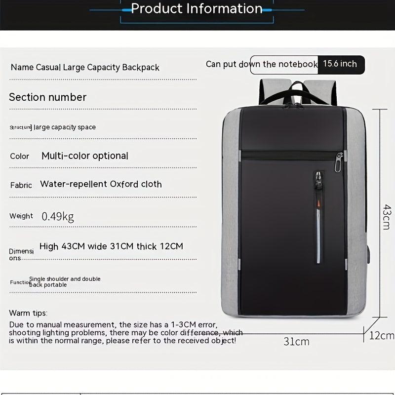 Men's Laptop Backpack Waterproof Large Capacity Travel Backpack