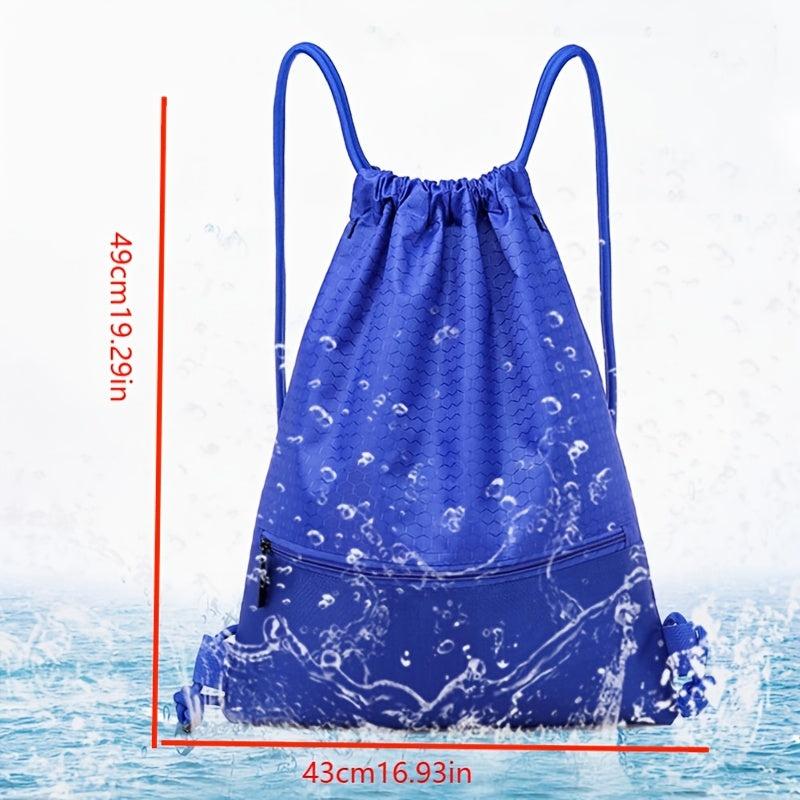 Waterproof Drawstring Backpack for Sports Fitness Gym Outdoor Travel