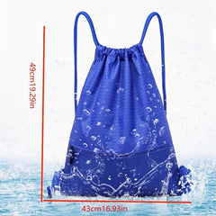 Waterproof Drawstring Backpack for Sports Fitness Gym Outdoor Travel