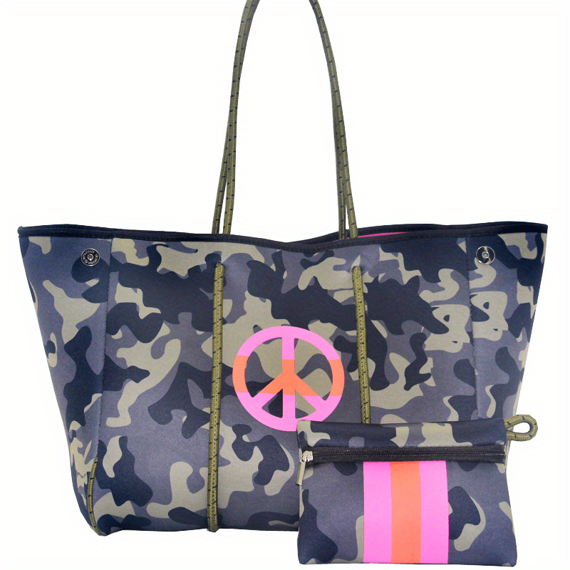 Large Capacity Waterproof Shoulder Bag Multifunctional Tote Bag