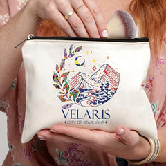 City Of Starlight Pattern Cosmetic Bag Travel Toiletry Portable Pouch