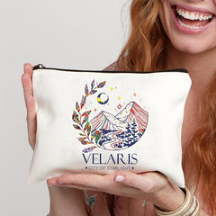 City Of Starlight Pattern Cosmetic Bag Travel Toiletry Portable Pouch