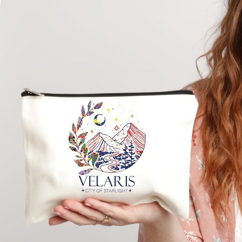 City Of Starlight Pattern Cosmetic Bag Travel Toiletry Portable Pouch