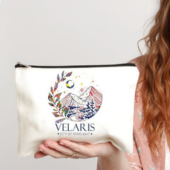 City Of Starlight Pattern Cosmetic Bag Travel Toiletry Portable Pouch