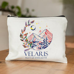 City Of Starlight Pattern Cosmetic Bag Travel Toiletry Portable Pouch