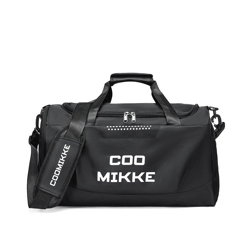 Large Capacity Sports Handbag Letter Pattern Colorblock Duffle Bag