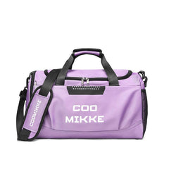 Large Capacity Sports Handbag Letter Pattern Colorblock Duffle Bag