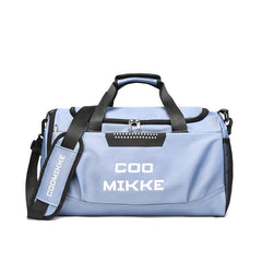 Large Capacity Sports Handbag Letter Pattern Colorblock Duffle Bag