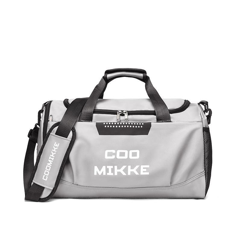 Large Capacity Sports Handbag Letter Pattern Colorblock Duffle Bag