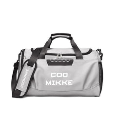 Large Capacity Sports Handbag Letter Pattern Colorblock Duffle Bag