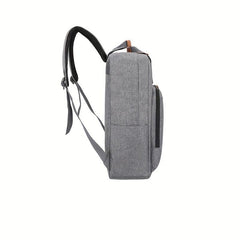 3 Pcs Solid Bag Sets Preppy Backpack & Crossbody Square Bag & Clutch Pouch
