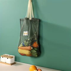 Portable Mesh Shopping Bag Household Hanging Bag Creative Storage Handbag