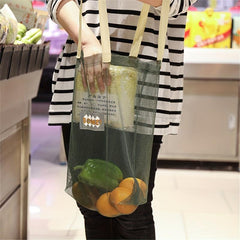 Portable Mesh Shopping Bag Household Hanging Bag Creative Storage Handbag