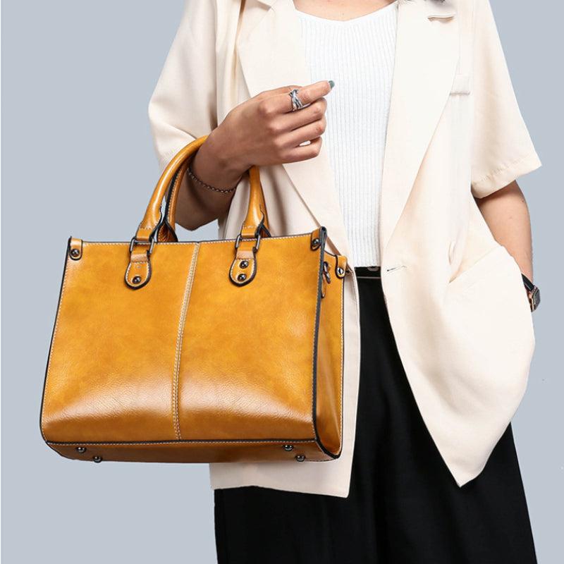 3PCS Vintage Tote Bag Large Capacity Women's Classic Purse & Handbag