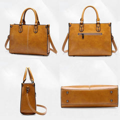 3PCS Vintage Tote Bag Large Capacity Women's Classic Purse & Handbag