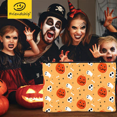 Halloween Makeup Bag Pumpkin Zipper Pouch Toiletry Organizer for Women