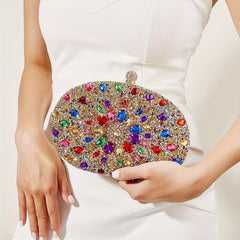 Glitter Rhinestone Clutch Bag Evening Party Bag
