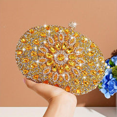 Glitter Rhinestone Clutch Bag Evening Party Bag